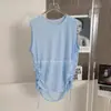 Retiro de Mostrador ~ Cortar Etiqueta Contador Ropa de Yoga Chaleco Blusa para Mujer Holgado Secado Rápido Malla Ropa de Fitness Top sin Mangas