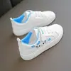 Tenis Blancos para Niñas, Zapatos Casuales Infantiles Estilo Coreano, Tenis de Moda para Estudiantes de Primaria, Zapatos Deportivos Casuales para Niños de 6 a 15 Años