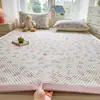 Juego de Tres Piezas de Alfombrilla Refrigerante de Látex de Seda de Hielo para Verano, Alfombrilla Suave Refrigerante Estampada, Colchón de Doble Uso, Individual, Estilo Fresco de Dibujos Animados, Alfombrilla de Seda de Hielo
