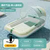 Nuevo producto transfronterizo: Hamaca Inflable con Red, Flotador Plegable de Doble Uso con Respaldo, Sillón Flotante para Jugar en el Agua, Sofá Cama Flotante