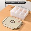 Refrigerador Compartimento para Carne Congelada Caja Conservadora de Frescura Seis Compartimentos Gran Capacidad Caja de Almacenamiento de Alimentos para Cocina Caja Especial para Preparación de Alimentos con Carne Congelada
