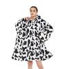 Cobertor Real roupas frias com capuz pijama de desenho animado quente pullover preguiçoso cobertor de TV suéter grosso tamanho grande