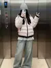Chamarra de algodón con relleno de plumas acanalada para mujer, nueva colección de invierno 2026 estilo coreano, abrigo de algodón, muy elegante, chamarra gruesa acolchada para mujeres petite
