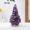 Pedrinhas de Cristal Natural Goma Goblin Elfo Artesanato em Resina Boneco Sem Rosto de Natal Enfeites de Anão