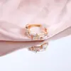 Directamente del Fabricante, Joyería Transfronteriza Europea y Americana para Mujer, Pulsera y Anillo Cuadrados de Circonita Sencillos y Elegantes