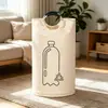 Cesta de Ropa Sucia Minimalista Moderna, Cesta de Almacenamiento Grande Móvil para el Hogar, Cesta Universal de Almacenamiento para Ropa Sucia para Dormitorio y Lavandería