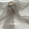 Tela de Organza 2020D Hilo Ruyi Mate Transparente Ligeramente Rígida Accesorios de Encaje Bordado Tela para Empaque de Regalos