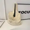 Nova Bolsa de Ombro Tecida de Grande Capacidade para o Verão Bolsa de Axila Bolsa Tote Bolsa de Praia para Mulheres Verão Lazer Férias na Costa