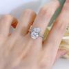 Ebay Amazon Nueva Moda Personalizado Europeo y Americano Zircón Platino Anillo Moda Japonesa y Coreana Anillo de Compromiso