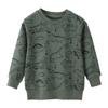 Ropa para niños de marca de estilo europeo y americano otoño e invierno algodón manga larga suéter para niño top ropa para niños suéter Terry de manga larga ropa para niños