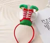 Diadema navideña transfronteriza Diadema con lazo de árbol de Navidad Pasador decorativo lindo Diadema de cuernos de alce Accesorios para el cabello al por mayor