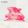 Wjia French High Sense Acetic Acid Color Fantasy Sink Half Claw Hairpin Medium Back Head Shark Clip Women
