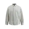 SANHOMME Marca de moda de rua americana design padrão torcido camisa casual de manga comprida jaqueta masculina 6018