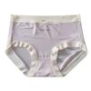 Pantaletas de Seda Helada Ligeras sin Costuras de Cintura Media para Mujer, Estilo Nuevo, Cómodas, Transpirables, Sexys, Estilo Puro Deseo, Calzones para Chicas Jóvenes