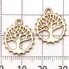 Amazon Más Vendido Nuevo Colgante Árbol de la Vida de Aleación de Oro KC Colgante DIY Pulsera Collar Accesorios de Joyería