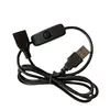 Cable de extensión USB con interruptor USB macho a hembra Cable de extensión de datos Cable de extensión de datos USB de cuatro núcleos 1 m