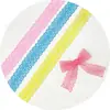 Ponto 3cm dupla face simétrico poliéster elástico renda barra código sapatos e chapéus joias acessórios de vestuário diy