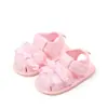 Sandálias de Renda de Verão para Bebês e Crianças Pequenas Sapatos Macios para Crianças Pequenas Novo Estilo 0 a 1 Ano Meninas Biqueira Fofa Sandálias Casuais
