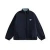Chaqueta reversible para hombre, estilo a cuadros retro americano, elegante y sofisticada, con cuello de solapa, adecuada para adolescentes