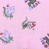 20 piezas tela de algodón crepé lavado con estampado de animales de dibujos animados camisa de primavera y verano tela para sombrero de niño en stock