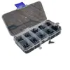 Accesorios para ojos de juguete en caja arte de ojos de plástico ojo de frijol negro ojo totalmente negro ojo de tornillo ojos de muñeca fabricantes mayoristas