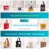 Bolsas de Lona Personalizadas para Publicidade Promocional, Sacolas de Algodão Ecológicas para Compras Estampadas com Personalização de Logo