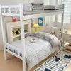 Juego de ropa de cama de tres piezas para dormitorio estudiantil, 100% algodón Clase A, estilo sábana bajera, sábana 100% algodón 90x190 para litera y funda de edredón