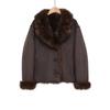 Invierno 2025 Nuevo Europeo y Americano Transfronterizo Moda Urbana para Mujer Chaqueta Todo en Uno de Piel Reversible W027 1153