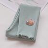 Meninas Leggings Primavera e Outono Fino Exterior Vestindo Estilo Ocidental Novo Preto Crianças Leggings Bebê Meninas Algodão Calças Compridas