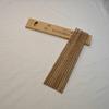 Palillos de Madera para Alitas de Pollo para Uso Doméstico, 5 Pares o 10 Pares en Caja de Regalo, Cabeza Redonda, Chapados en Oro, Palosanto, Secuoya, Artesanías de Regalo