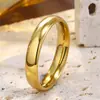 Anel de Banda Liso com Cruz de Aço Inoxidável Arco Redondo Superfície Brilhante Moda Simples Anel de Casal Masculino Feminino Joias de Aço Titânio Atacado