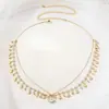 Cadena Bohemia Europea y Americana de Vacaciones Cadena de Rhinestones para el Vientre Cadena de Cintura de Cuentas de Semillas Estrella de Mar Concha de Verano para Mujeres
