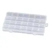 Caja de Embalaje de Plástico PP Transparente con 4 Compartimentos, Caja de Almacenamiento de Escritorio, Caja de Herramientas para Piezas de Ferretería, Caja Organizadora para Accesorios de Pesca