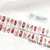 Hazte Rico al Instante Diseño Ojo de Gato Uñas Portables Uñas Pre-Hechas Uñas Semi-Terminadas Pegatinas para Uñas de Dibujos Animados Piezas de Uñas Postizas Estilo Corto Portátil