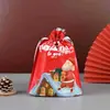 Bolsas de Regalo Navideñas con Cordón de Fábrica, Bolsas para Empaquetar Regalos de Navidad, Bolsas de Almacenamiento, Bolsas de Regalo para Fiestas