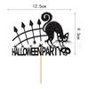 Decoración para Pastel de Halloween Más Vendida Transfronteriza Inserts Accesorios para Repostería Fiesta de Halloween Fabricante