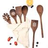 Fábrica Personalizada Varios Tipos de Utensilios de Cocina de Bambú y Madera Set de Cuchara y Pala Utensilios de Cocina Occidentales