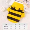 Ropa para mascotas con temática de abejas para cachorros, estilo otoño e invierno para perros Corgi, ropa de transformación linda y única, ropa cálida
