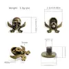 Accesorios de Concha Estilo Gótico Punk, Accesorios para Cinturón de Calavera con Remaches, Tachuelas para Zapatos, Tachuelas para Sombreros, Accesorios en Stock para Adultos
