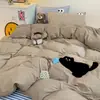 Juego de Cama Individual de Cuatro Piezas Grado A para Maternidad e Infancia Sábana Funda de Edredón Ropa de Cama Dormitorio de Estudiante Juego de Tres Piezas Venta Directa de Fábrica