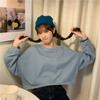 Suéter curto para mulheres ins moda design senso nicho outono fino 2024 Novo solto estilo coreano manga longa camisa moda