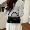Bolso Pequeño Cuadrado de Mano de Gama Alta para Mujer de Comercio Exterior Nuevo Estilo Moderno Versátil Bolso de Hombro Único Bolso Cruzado Simple para Viajes Diarios Bolso para Mujer