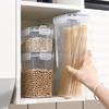 Clip-on Armazenamento Selado Jar Alimentos Jar Armazenamento Jar Doméstico Jar Flip Frasco de Cereais