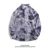Camisa floral de manga larga estilo Hong Kong Camisa retro chic para hombre y mujer vetiver estilo coreano ins estilo coreano de moda vintage