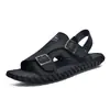 Sandalias de Cuero Genuino para Hombre de Verano, Zapatos de Playa Antideslizantes de Suela Gruesa para Hombre, Sandalias Casuales Transpirables de Suela Suave para Exteriores