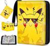Libro de Tarjetas Pokemon Nuevo y Popular de Amazon Portatarjetas de Pokemon Libro de Almacenamiento 4 Compartimentos 9 Compartimentos Dragón que Escupe Fuego