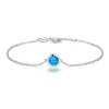 Pulsera de Ópalo de Plata 925 de Moda Transfronteriza Europea y Americana Pulsera Más Vendida en Amazon Joyería de Plata al por Mayor y al por Menor