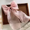 Estilo Mori Belleza de Hada Corea del Sur Pasador Mujer Lazo Cinta Pinza Superior Cinta de Malla Parte Trasera de la Cabeza Pinza de Resorte Dulces Accesorios para el Cabello