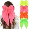 Pinza de pelo de clip de resorte de cinta de lazo fluorescente de moda pinza de pelo de color sólido pinza superior linda accesorios para el cabello de venta caliente transfronteriza tocado al por mayor