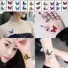 Pegatinas de Tatuaje de Color Latinas Impermeables para Mujeres Mariposa de Larga Duración Estilo Semi-Permanente de Gama Alta Letras Inglesas Frescas para Niñas